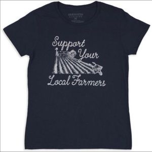 Support Your Local Farmer graphic tee new